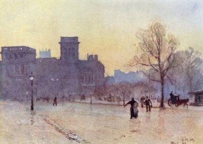Indiakontoret (farge litho) av Herbert Menzies (after) Marshall