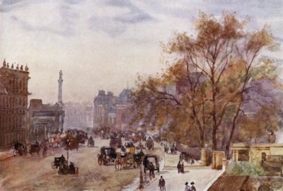 Whitehall (farge litho) av Herbert Menzies (after) Marshall