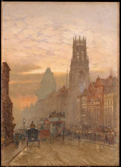 Fleet Street ved Temple Bar av Herbert Menzies Marshall
