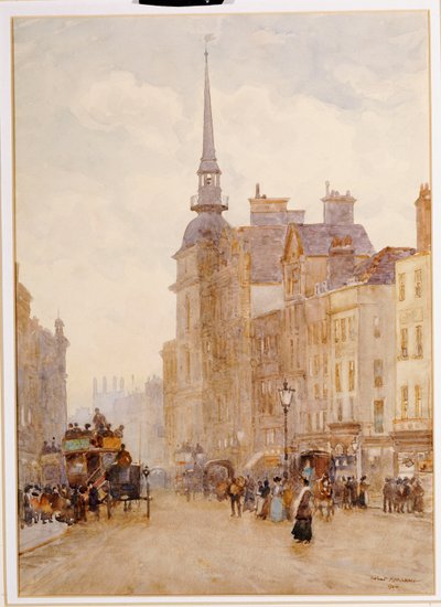 Ser ned Ludgate Hill fra Steps of St. Paul