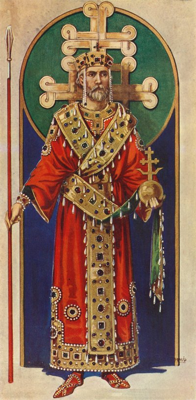 En bysantinsk keiser fra det tiende, ellevte og tolvte århundre, e.Kr., 1924. av Herbert Norris