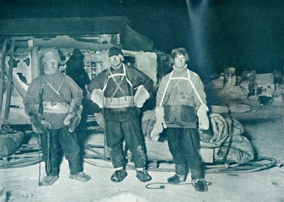 Bowers, Wilson og Cherry-Garrard skal til Cafe Crozier, 27. juni 1911, 1913 av Herbert Ponting