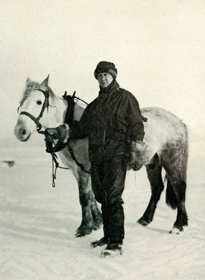 Dr. Wilson og Pony Nobby, c1911, 1913 av Herbert Ponting