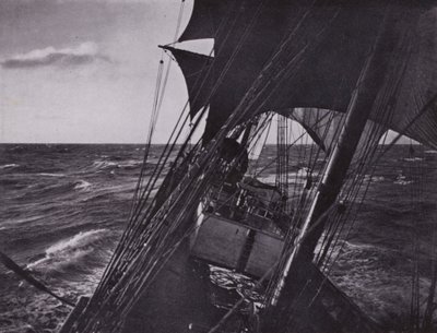 Hjemreise (s/hvitt bilde) av Herbert Ponting