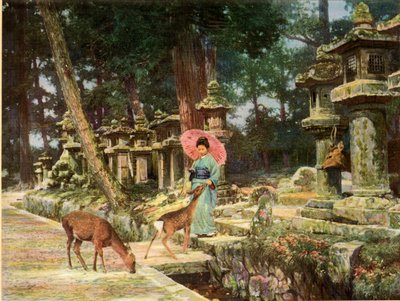 Nara, hjertet av det gamle Japan, 1910. av Herbert Ponting