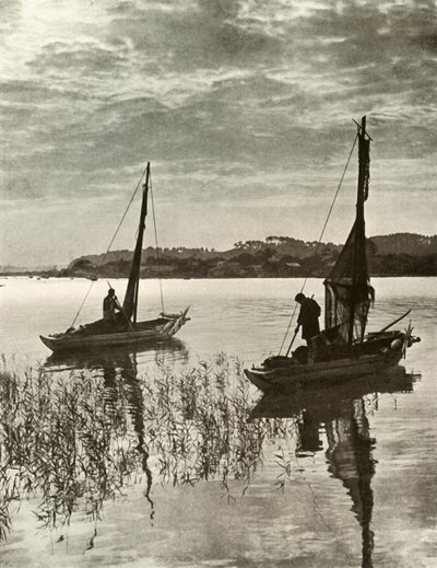 På Tokyo Bay, 1910. av Herbert Ponting