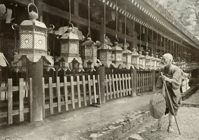 På en pilegrimsreise til Nara, 1910. av Herbert Ponting
