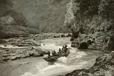Skyting av Rapids of the Katsura-Gawa, 1910. av Herbert Ponting