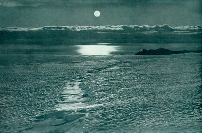 The Barne Glacier: A Crevasse With A Thin Snow Bridge, c19101913, 1913. av Herbert Ponting