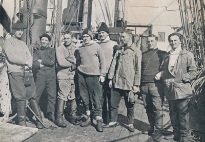 Offiserene på Terra Nova, 1912 Voyage, 1913 av Herbert Ponting