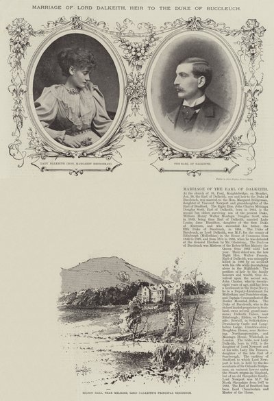 Ekteskap med Lord Dalkeith, arving til hertugen av Buccleuch av Herbert Railton