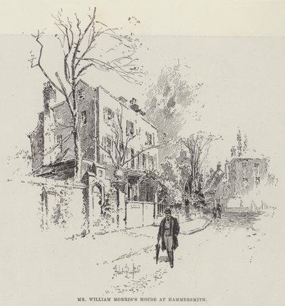 Mr William Morris hus på Hammersmith av Herbert Railton