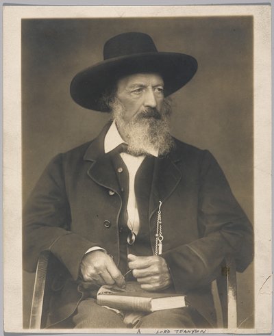 Lord Tennyson (foto av gelatinsølv) av Herbert Rose Barraud