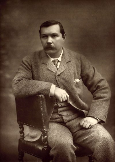 Portrett av Sir Arthur Conan Doyle 1859-1930, 1893. av Herbert Rose Barraud