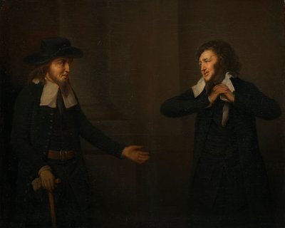 Shylock og Tubal fra "The Merchant of Venice" av Herbert Stoppelaer