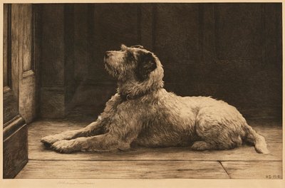 Hvor er mester? (etsing) av Herbert Thomas Dicksee
