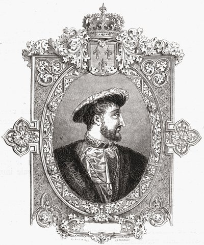 Francois I, gravert av Pannemaker-Ligny, fra 