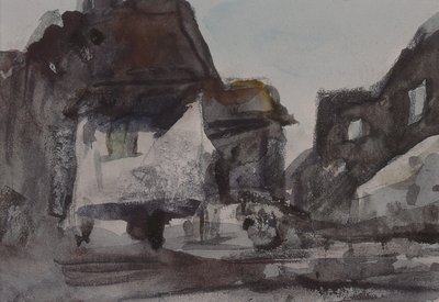 En gruppe hus av Hercules Brabazon Brabazon