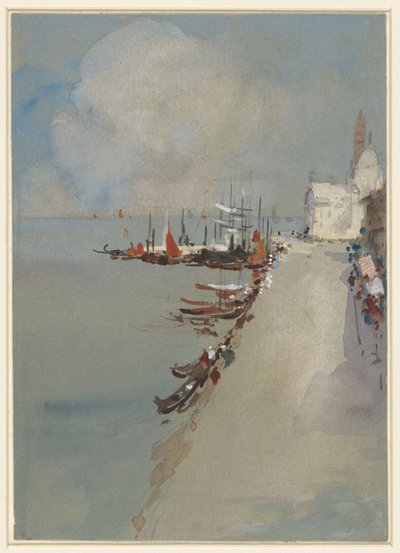 Utsikt over Venezia med Giudecca-kanalen av Hercules Brabazon Brabazon