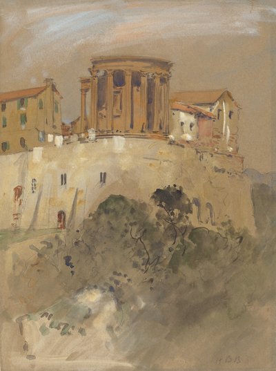 Vesta-tempelet i Tivoli. av Hercules Brabazon Brabazon