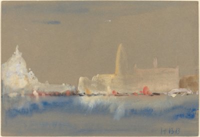 Salutten og Dogepalasset fra Bacino di San Marco av Hercules Brabazon Brabazon