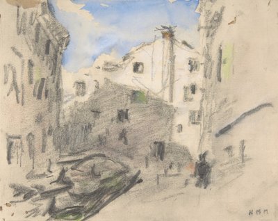 Venetiansk gatescene, 1800-tallet. av Hercules Brabazon Brabazon