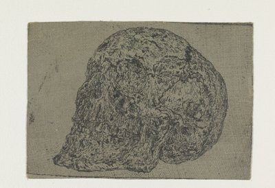 En hodeskalle av Hercules Segers