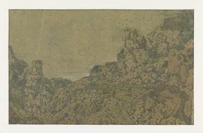 Fjelllandskap med et platå, ca. 1625-30 av Hercules Segers