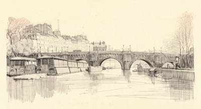 Pont Neuf sett fra slusene, 1915 av Herman Armour Webster