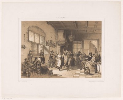 Dansekompani på et vertshus av Herman Frederik Carel ten Kate