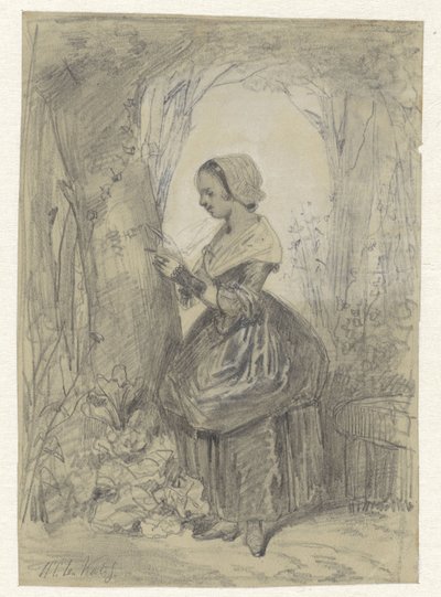 Jente ved et tre av Herman Frederik Carel ten Kate
