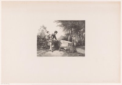 To par i en park av Herman Frederik Carel ten Kate