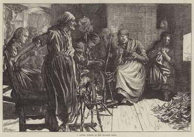En vinterkveld i det bayerske Tyrol av Herman Gustave Herkomer