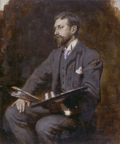 Mulig selvportrett, ca. 1890-1900 av Herman Gustave Herkomer