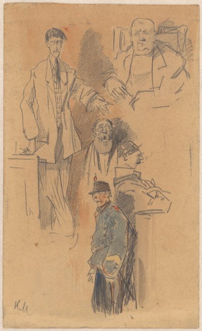 Portrett av Jan Hamdorf og W. van der Pluym av Herman Moerkerk