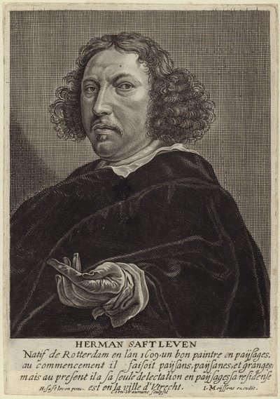 Portrett av Herman Saftleven den yngre av Herman the Younger Saftleven