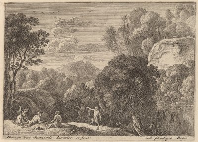 En dansende satyr av Herman van Swanevelt