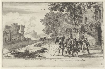 Abraham tar imot de tre englene Det gamle testamente skildringer (serietittel) av Herman van Swanevelt