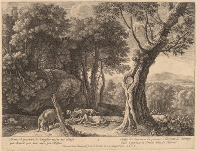 Adonis død av Herman van Swanevelt
