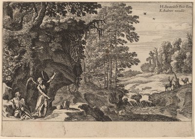 Elias i villmarken av Herman van Swanevelt