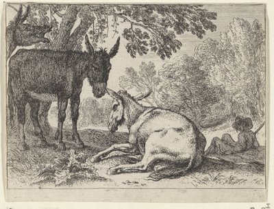 esler Landskap med dyr (serietittel) av Herman van Swanevelt