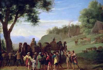 Joseph solgt av brødrene hans av Herman van Swanevelt