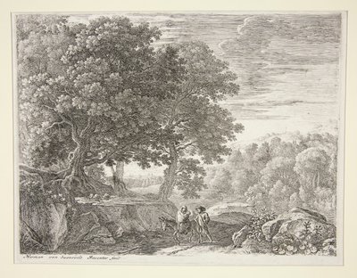 The Little Angels on the Hill, fra settet The Flight into Egypt av Herman van Swanevelt