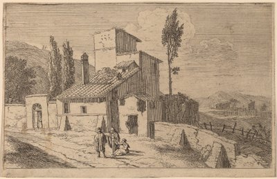 Utsikt over et kloster av Herman van Swanevelt