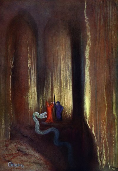 Dark Cavern, 1906 av Hermann Hendrich
