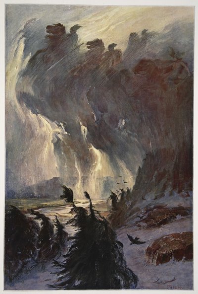 Ride of the Valkyries, 1906 av Hermann Hendrich