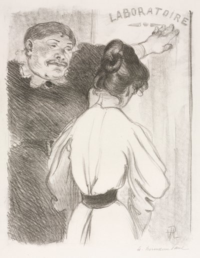 Laboratorium, ca. 1900. av Hermann Paul