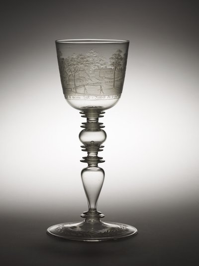 Goblet, c.1680 (glass) av Hermann Schwinger
