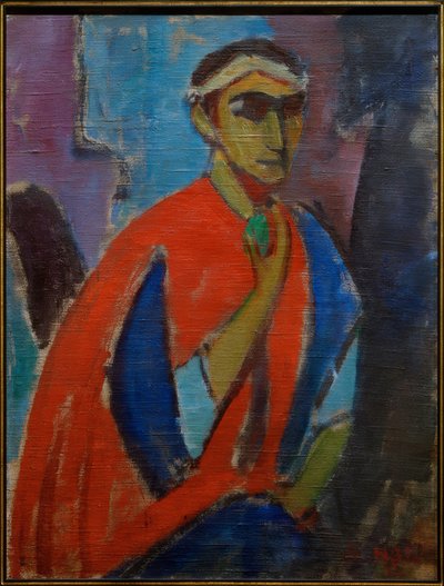 Selvportrett i kostyme (Der Römer) av Hermann Stenner