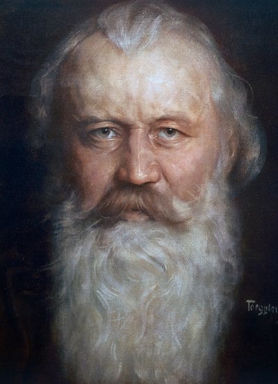 Portrett av Johannes Brahms (Hamburg av Hermann Torggler